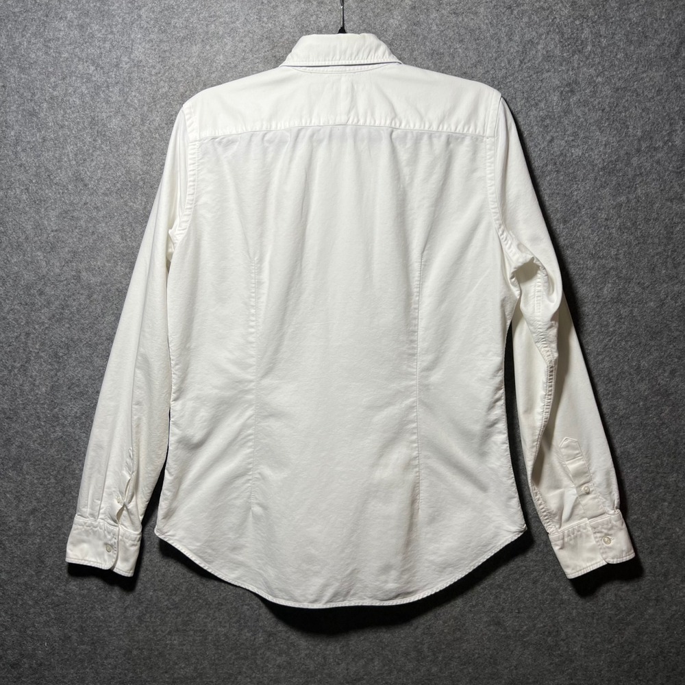 Vintage Ralph Lauren Sport White Oxford Shirt Crest Embroidery 14 Long Sleeve - Picture 8 of 12